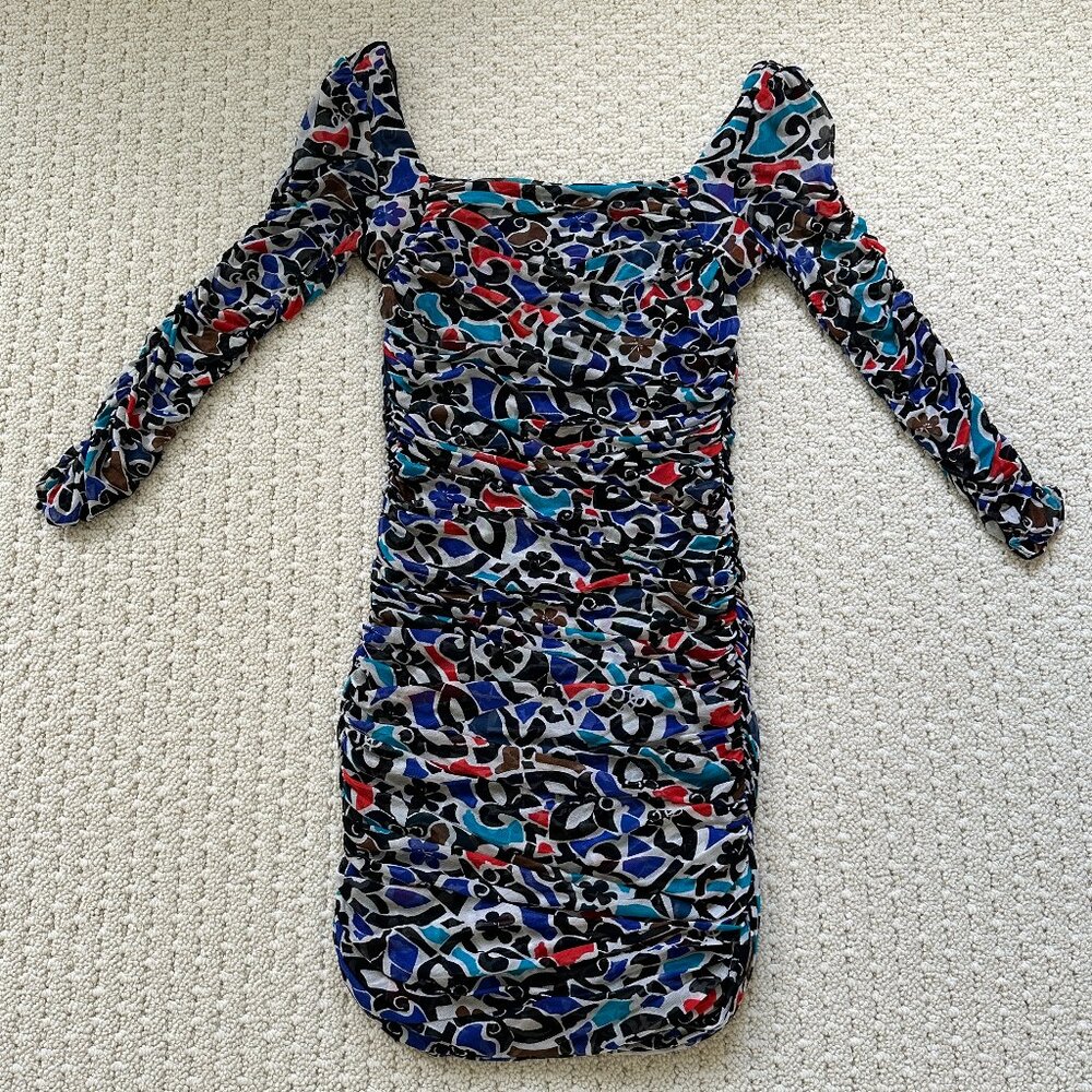NWT Diane Von Furstenberg silk stretch mini dress